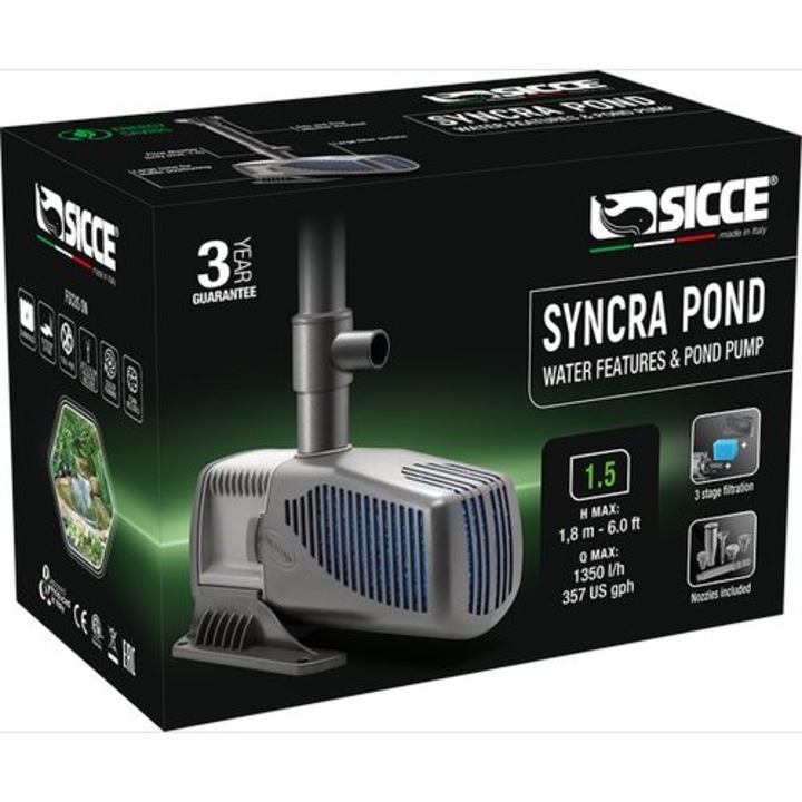 Sicce Syncra Pond 1,5 kerti tó szökőkúttal