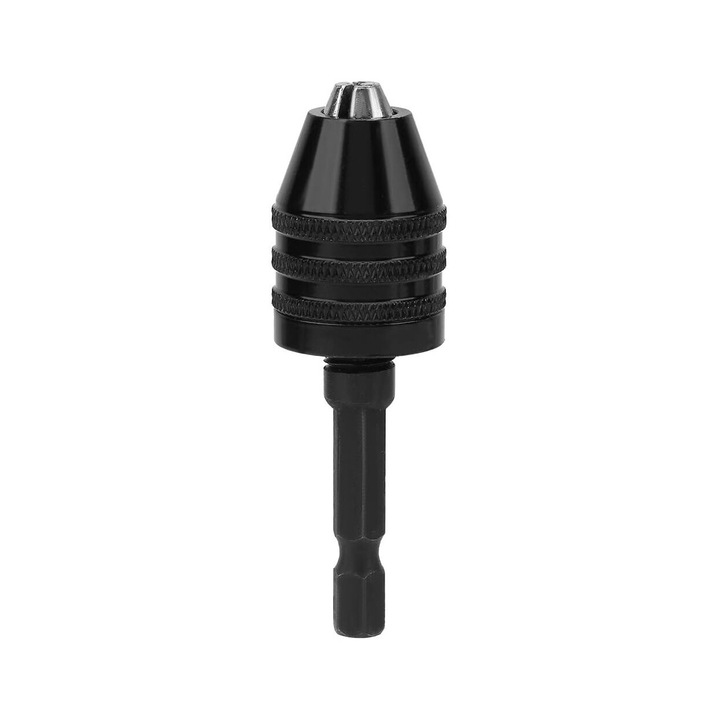 Mandrina fara cheie AMRNUGL, 1/4", interval de prindere 0.3-6.5mm, negru