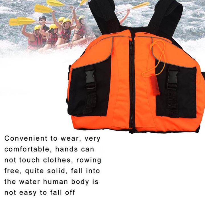 Катарами за бързо освобождаване, Отразяваща плаваща жилетка за водни спортове на открито, издръжлив и лек материал, видими отразяващи ленти, комфорт за водни спортове, EPE пяна с висока плаваемост