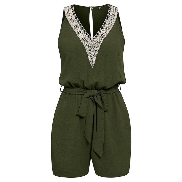Női jumpsuit, Amrinugl, poliészter, zöld, L INTL
