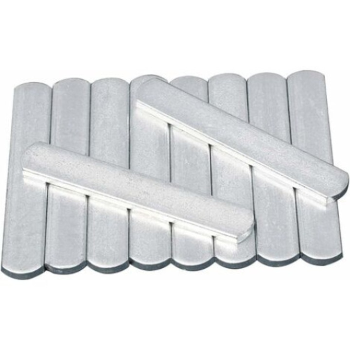 Set 5 Placi de Otel pentru Vesta cu Greutati, AMRINUGL, 15x2.5x0.6cm, Ajustabile, Antirugina
