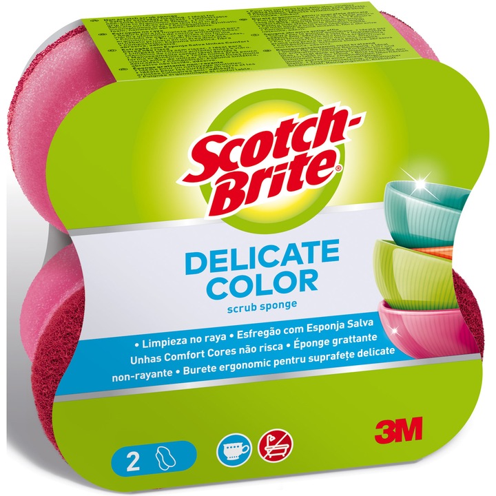 Scotch-Brite ergonomikus puha szivacs, 2 darab/csomag