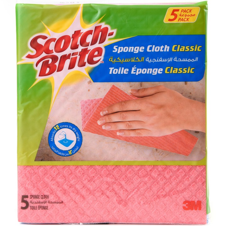 Scotch-Brite nedves törlőkendők, 5 db/csomag