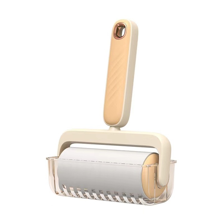 Rola adeziva KitsKap® pentru indepartarea parului, portabila, pentru haine si mobila