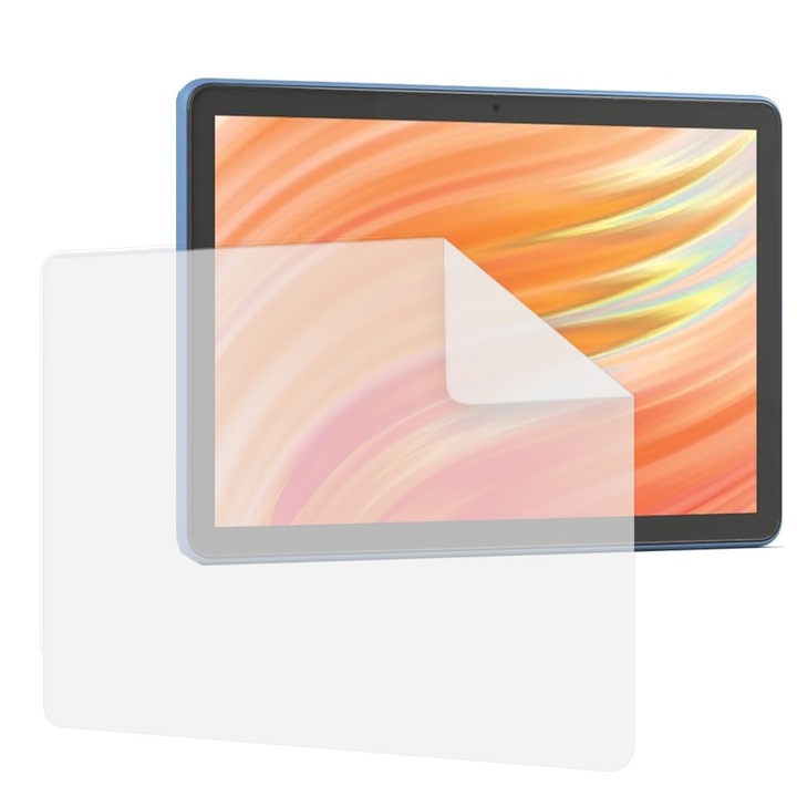 Folie Silicon High Definition pentru Amazon Fire HD 10 (2019), COMANDO TAB PROTECT, Anti-Soc, Rezistenta la zgarieturi, Ultra-subtire, Strat Oleofobic, Sensibilitate ridicata, Aplicare usoara, Transparent