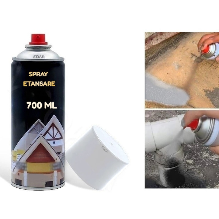 Solutie Tehnica, EDAR, Spray Impermeabil Pentru Etansare, Uscare Rapida, Alb, 700 Ml