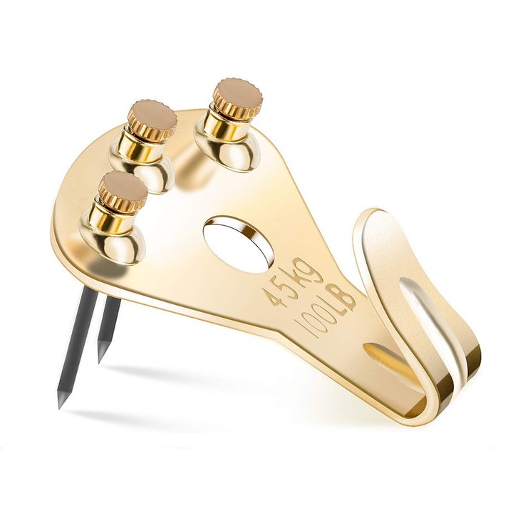 Set 10 Cuiere cu 35 Cuie, Yakumuz, Multifunctionale, Profesionale, Auriu