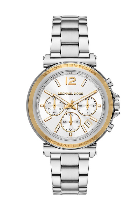 Michael Kors, Ceas cronograf din otel inoxidabil, Argintiu, Auriu