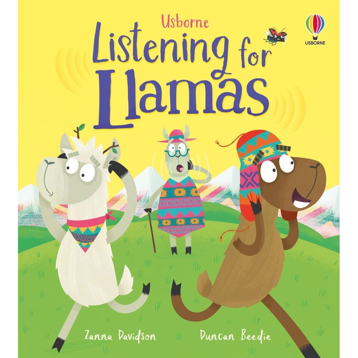 Детска книжка, Usborne, Listening for Llamas, 2+ години