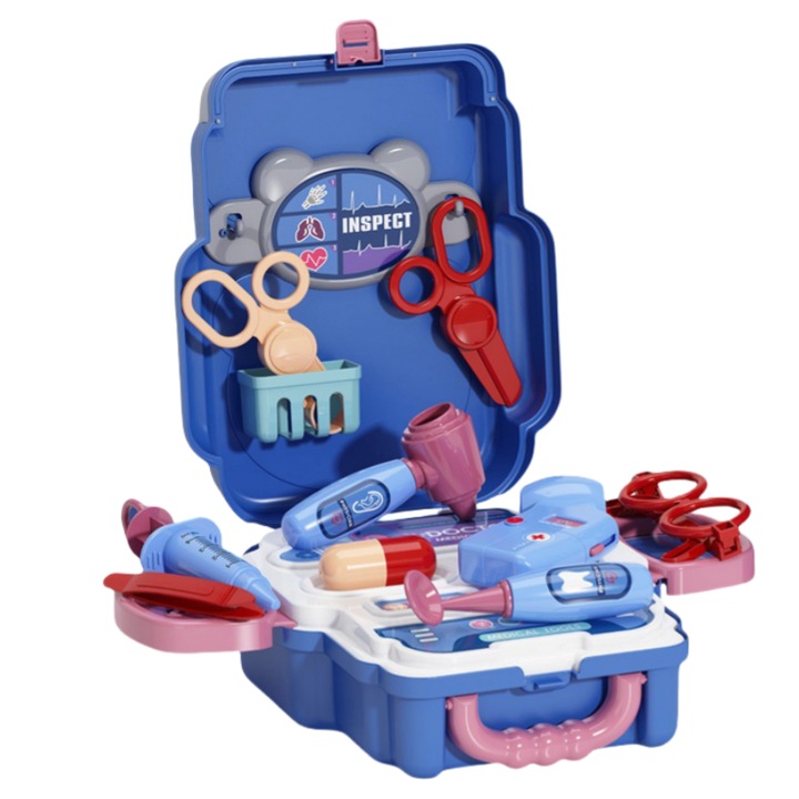 Set joaca doctor VIDVIE, geanta desen animat, 4-6 ani, multicolor