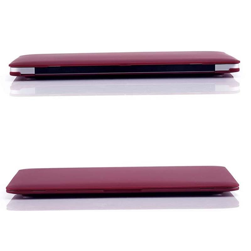 Husa pentru notebook, 13.3", MacBook Air 13 Compatibil 2017 2016 2015 2014 2013 2012 2011 2010 Lansare, Carcasa Hard Shell Mat neteda pentru Model A1369/A1466, Burgundy