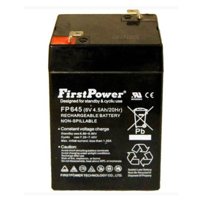 Baterie stationara AGM FIRST POWER HGL FP645 (6V, 4, 5Ah)