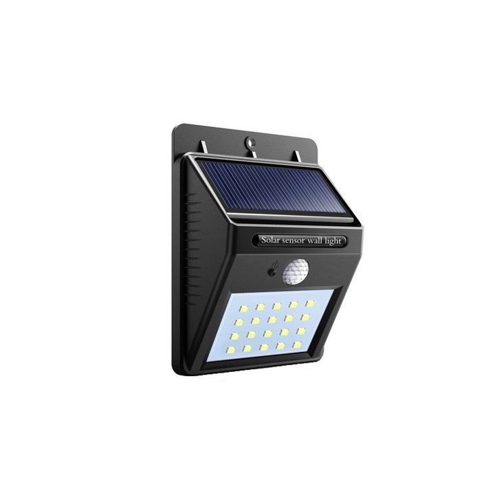 Lampa LED cu incarcare Solara si Senzor de Miscare - 30 Led+spinner lumina cadou