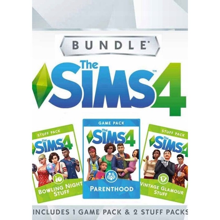 Licenta Joc The Sims 4 Pack 5 Parenthood + 2Dlc Pc Key Ea App (Cod Activare Instant)