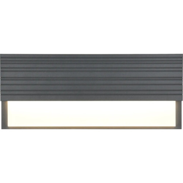 Aplica Cu Led Integrat Mariza 13w 1300 Lumeni, Pentru Exterior Ip65, Antracit