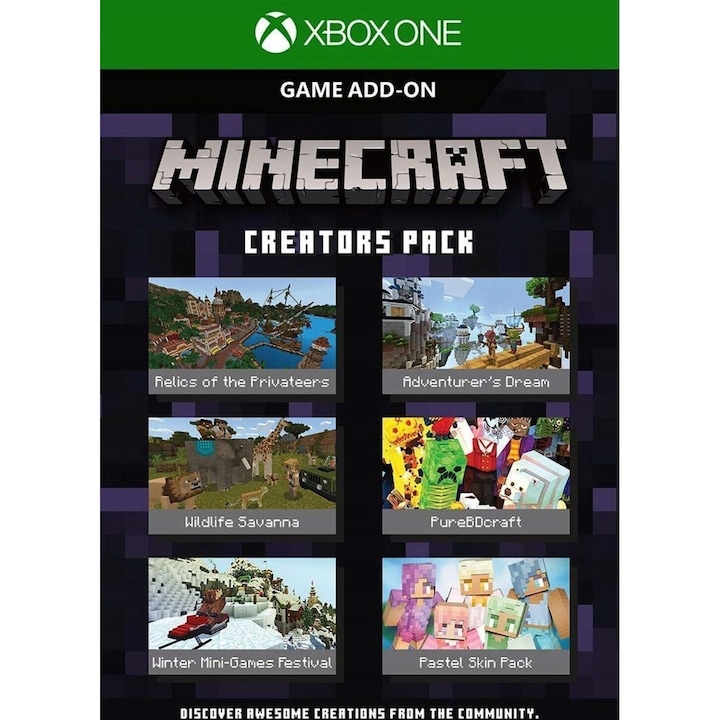 Licenta Joc Minecraft Creators Pack Dlc Xbox One/X/S Key (Cod Activare Instant)