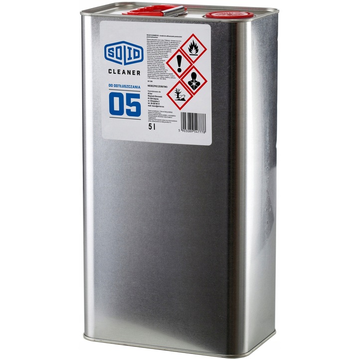 Diluant, Ppg, Solid Cleaner 05 1916120006, Suprafata lucru: Metal/Plastic, 5 l