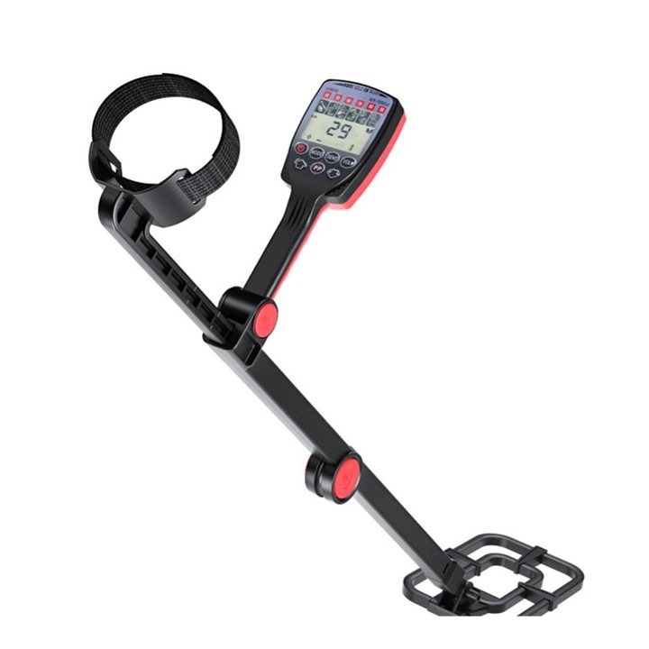 Detector de metale subterane MD-610 profesional, pliabil, usor de transportat, cu 5 moduri de operare