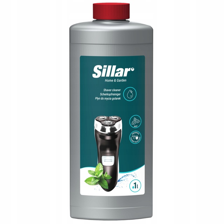 Lichid de curatare a capului aparatului de ras refill 1l, Sillar Shaver Clean menta