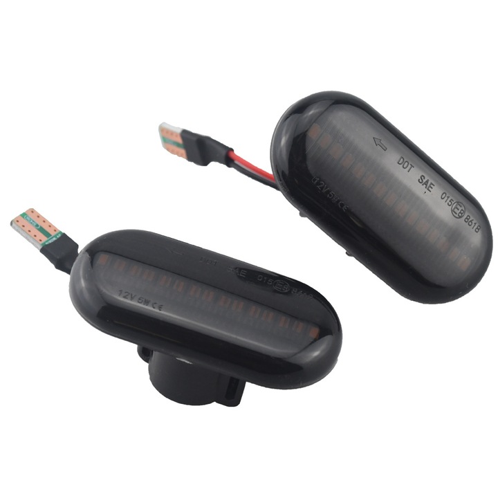2db LED-es oldalsó jelzőlámpa készlet, kompatibilis a Dacia, Renault, Opel, Nissan, Mercedes-Benz Smart típusokkal