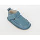 Pantofi Barefoot Macco, Primii Pasi, Talpa Flexibila si Antiderapanta, Hand-Made, Piele Naturala, Albastru