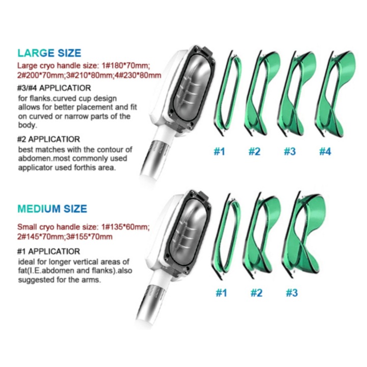 Aparat Profesional Criolipoliza 360 ° pentru Corp si Barbie Dubla + Cavitatie + RF + Lipolaser, CRIOSCULPT PRO