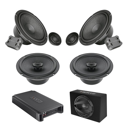 Pachet Difuzoare Auto cu subwoofer Ford Focus 2 2005-2010 Hertz
