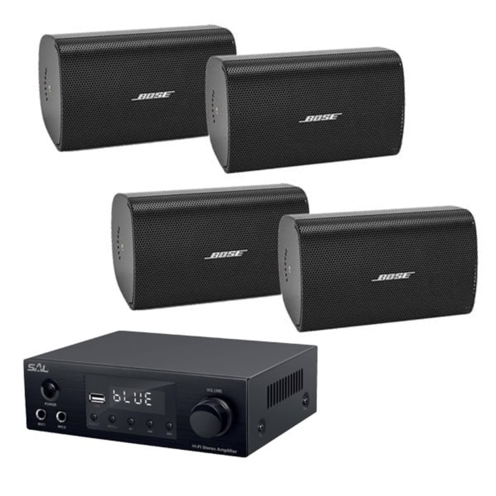 Аудио система Bose Freespace FS2-SE-bluetooth, черна, 4 вътрешни-външни колони, кафе
