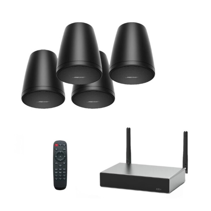 Sistem Audio Boxe Suspendate Bose negre FreeSpace FS2P si amplificator wi-fi Arylic A30+
