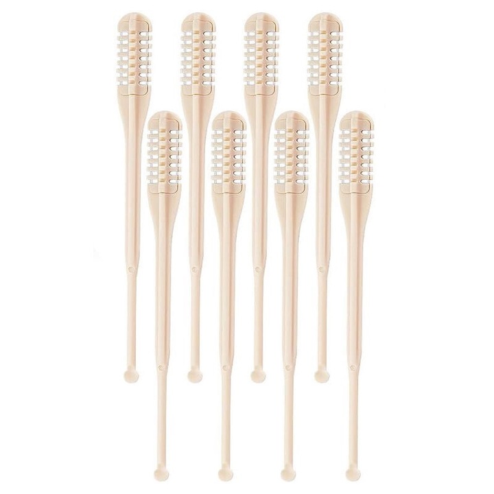 Set 8 Trimmere Manuale pentru Nas si Urechi, Multifunctionale, Plastic/Inox, Portabile, 9.3cm