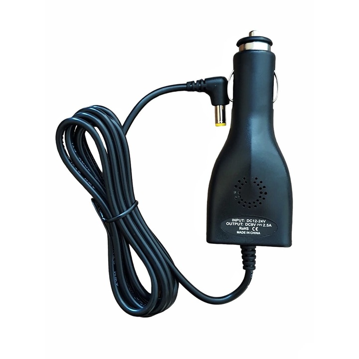 Autós töltő, 9V, 2.5A Uber, Bolt, Taxi pénztárgépekhez