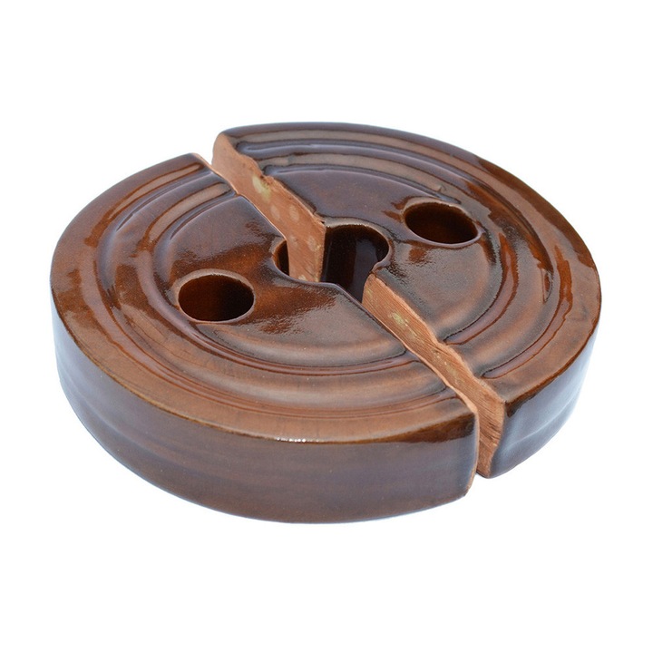 Piatra de presare pentru muraturi, Krystynka, Ceramica, 14x3cm, Maro