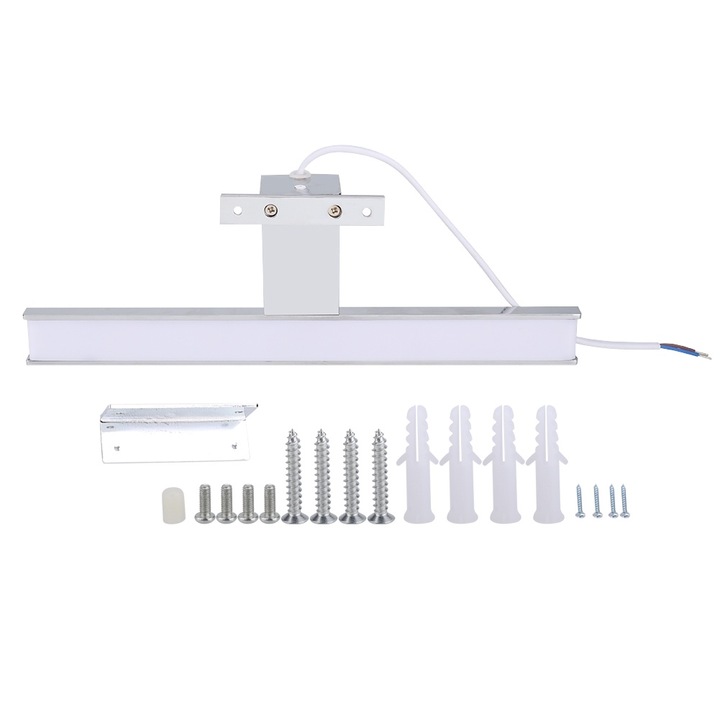 LED tükörlámpa, Jormftte, meleg fehér, 5W, 85-265V, vízálló