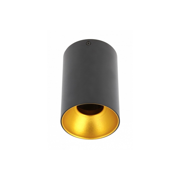 Corp de iluminat rotund pentru tavan TENSA, negru, 25W, GU10, IP20, 96x140, OS-TENGU10-00