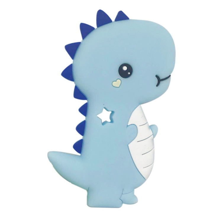 Jormftte szilikon rágóka, kék