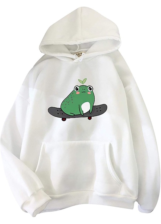 Női pulóver, Cozevdnt, poliészter, fehér