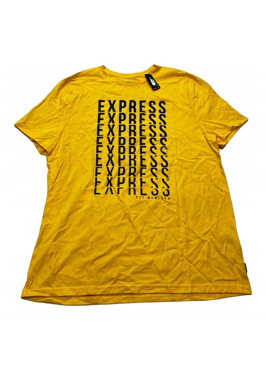 Férfi póló, Express, Pamut, Sárga, L INTL
