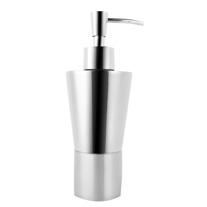 Jormftte rozsdamentes acél szappanadagoló, 275 ml, sav- és lúgálló, könnyen tölthető