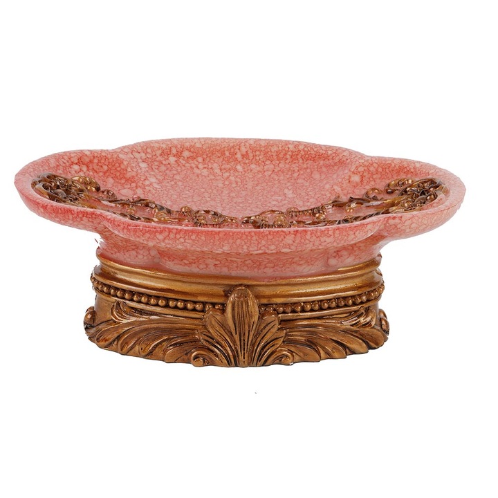 Szappanadagoló gyantából, Jormftte, rózsaszín, elegáns design, könnyen tisztítható