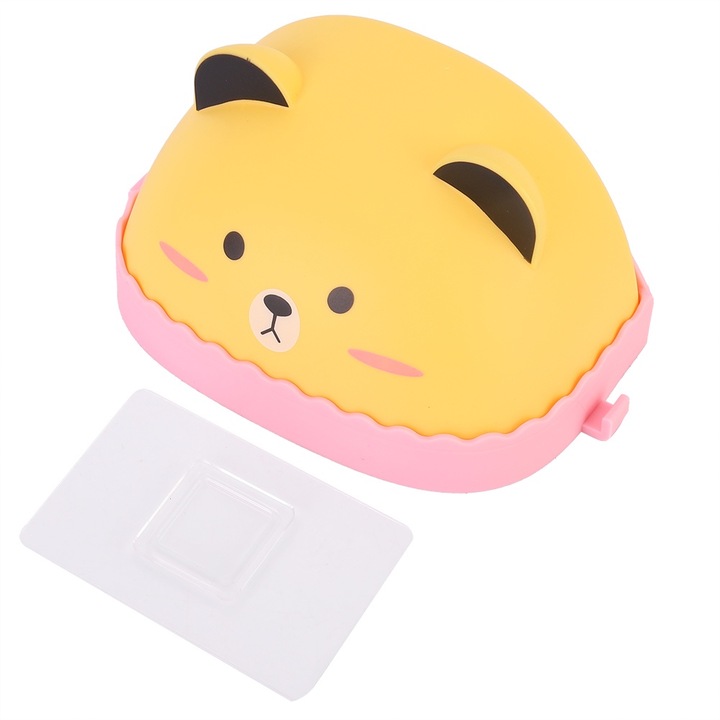 Állatfigurás szappanadagoló, Jormftte, színes, PP, akasztóhoroggal