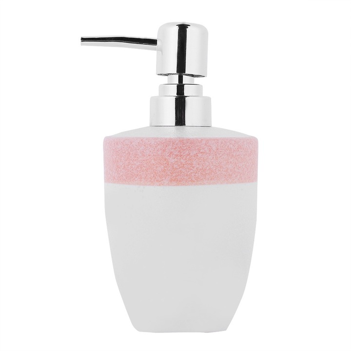 Adagoló szappanhoz és testápolóhoz, Jormftte, kerámia, márvány textúra, rózsaszín, nagy kapacitású