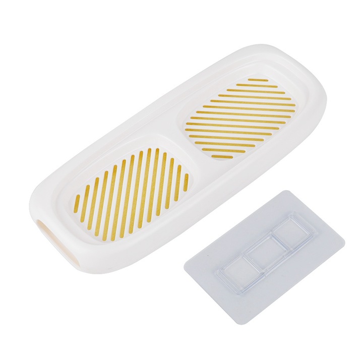 Szappanadagoló, Jormftte, szivacstartó lefolyóval, fehér, falra szerelhető