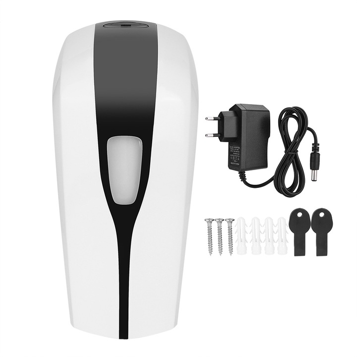 Jormftte automata szappanadagoló, 1000 ml, kábelről vagy elemekről táplálható, nagy kapacitású, több helyen használható