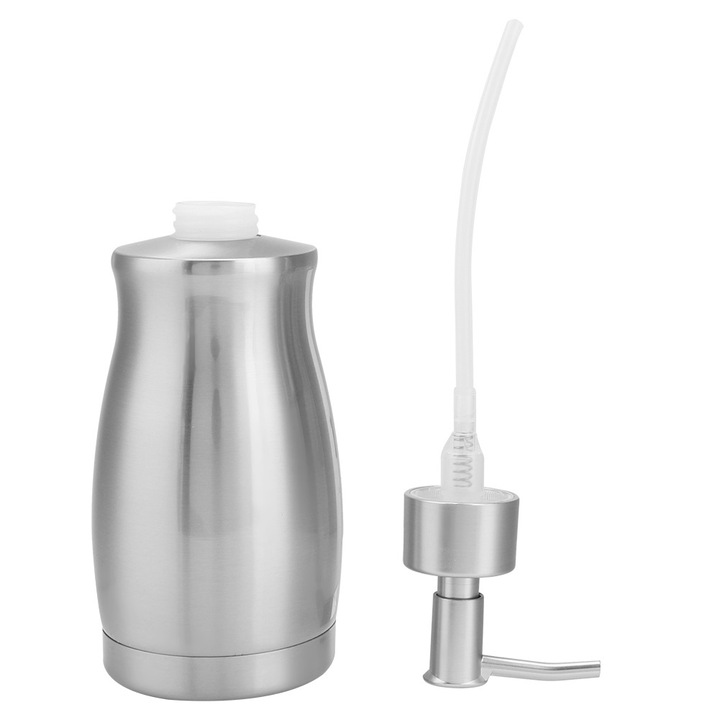 Jormftte szappanadagoló, 400ml, rozsdamentes acél, multifunkcionális, fürdőszobába és konyhába