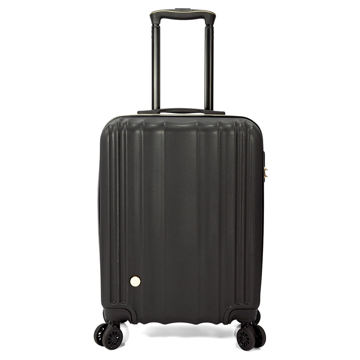 Troler cabina Benzi BZ 5780, ABS, 4 roti duble, 55 cm, negru