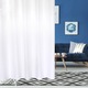 Zuhanyfüggöny, Jormftte, vízálló, 180x180cm, fehér, akasztókkal