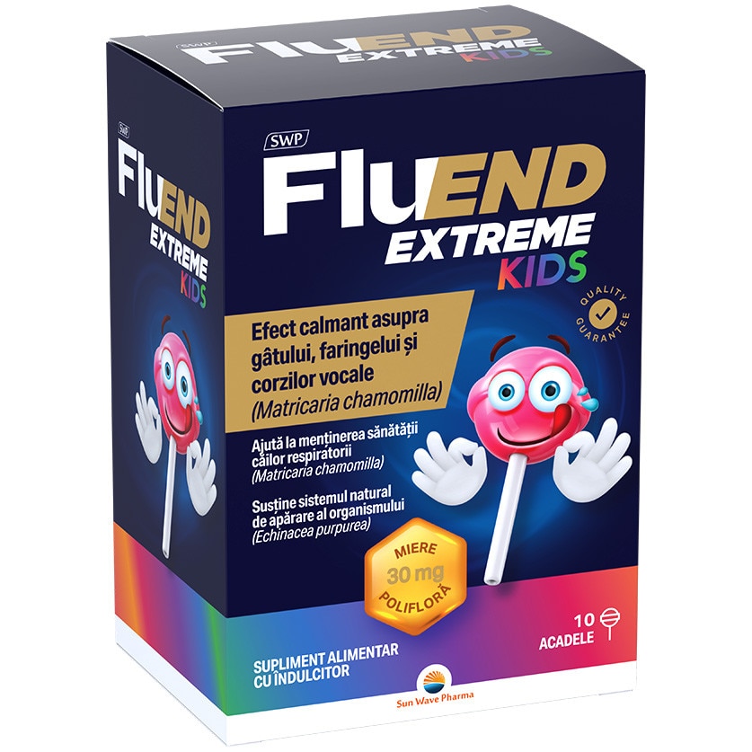 Fluend Extreme Kids Acadele, Sun Wave Pharma, Vitamina C, Echinacea ...