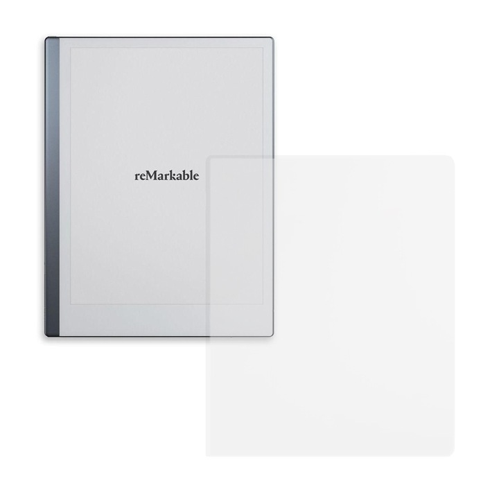 Folie de Silicon pentru reMarkable 2, E-reader Protect, Regenerabila, Claritate 99%, High Definition, Previne amprentele si praful, Anti-Soc, Transparent