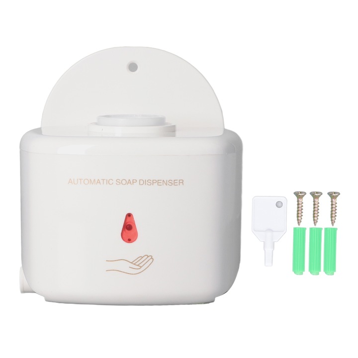 Enforose automata szappanadagoló, falra szerelhető, 500ml-1000ml kapacitás, ABS anyag, infravörös érzékelő