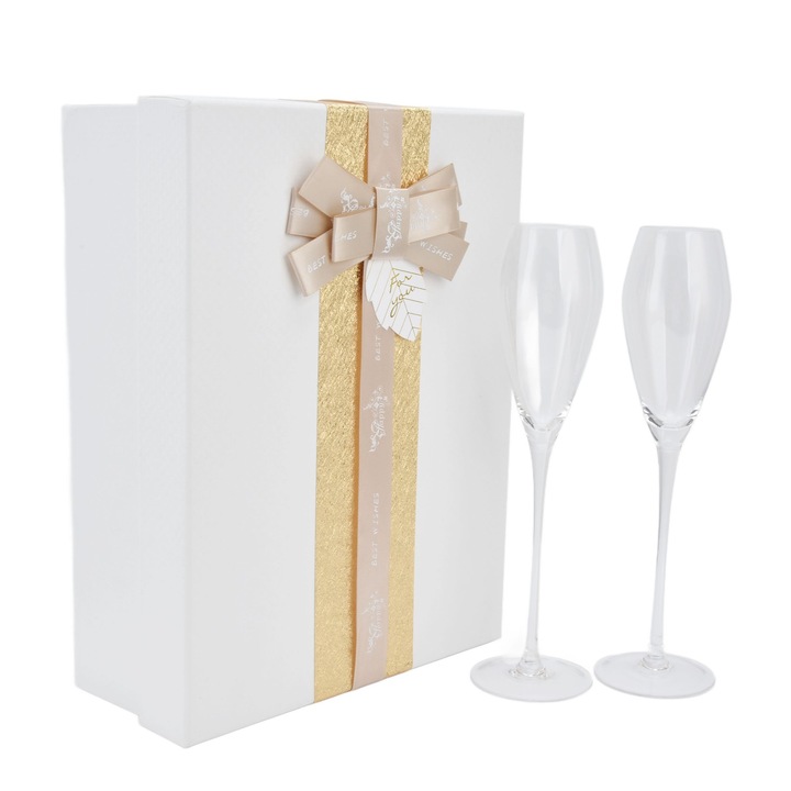 2 db 230 ml-es Jormftte kristály pohár szett esküvőre, évfordulóra, ajándékba